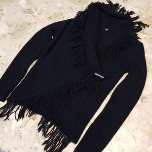 Shria Novelli Fringe Sweater Size Small